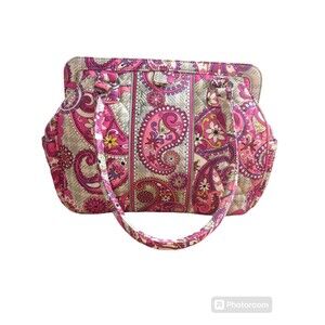 Vera Bradley Frame bag in Paisley Meets Plaid pattern New Without Tag Retired